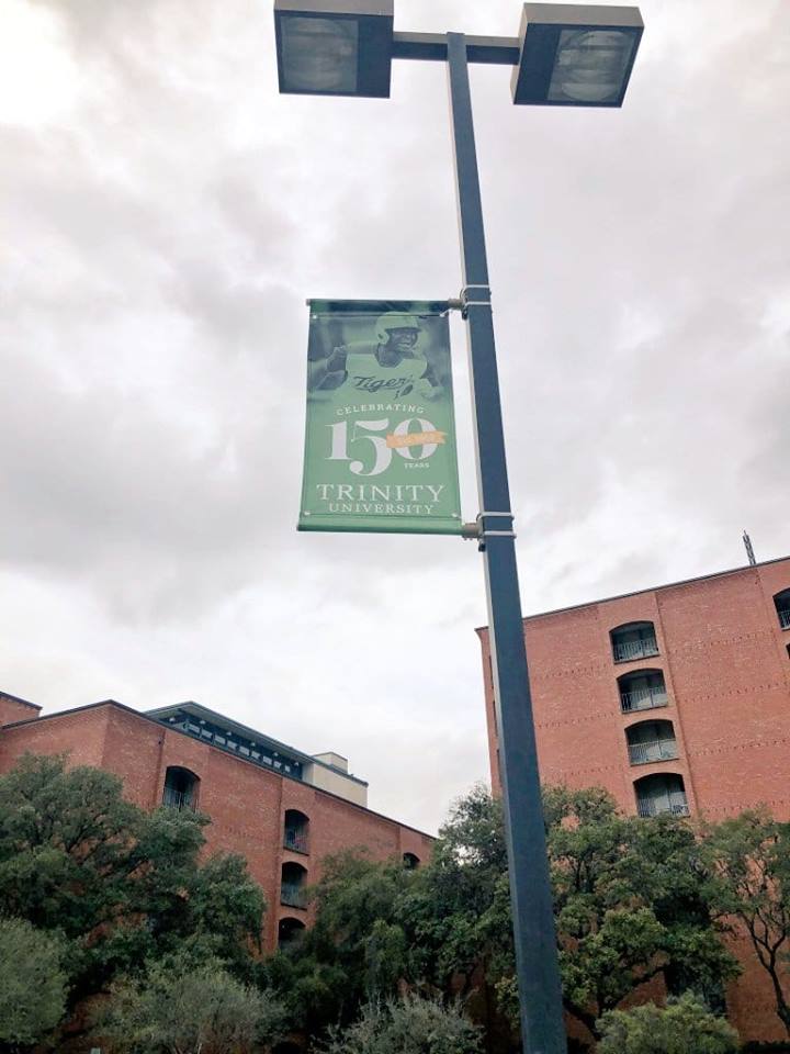 DrJacquieBaly's tweet photo. Trinity University is celebrating its 150th Anniversary. And guess which rockstar is on their banners! My favorite #BaseballStud @itsrafe9!! This is soooooo cool!!
#ProudMomAlert
#ProudMomMoment
#RafeRocks
#ThisKidThough
@TrinityUTigers
https://t.co/h12FSg1Adm https://t.co/BuJS1BPQFk