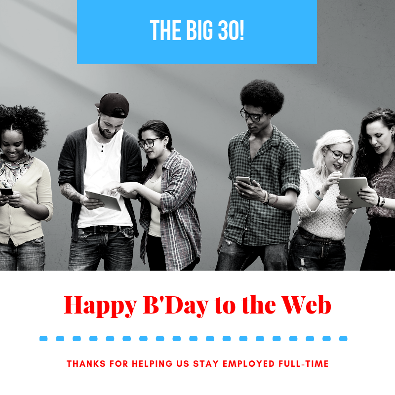 DealerAuthority's tweet photo. 30 years ago, @timberners_lee invented the world-wide web. We are now all so closely connected at the swipe of a screen. DA is grateful to Mr. Berners-Lee because without his invention... we would probably be doing print ads &amp; radio spots. So thanks, Tim. #Web30 https://t.co/Y3di5H7HWz
