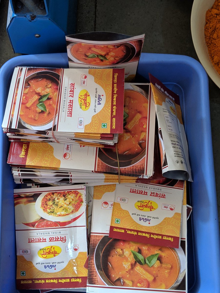 nehabarjatya's tweet photo. Spent another great #DayWithASaathi. The women in Ozarde, Maharashtra have started a spice business with the help of their #InternetSaathi. They asked for Rs.3k each for Diwali instead of gifts and have already made that into a profitable investment. #SheLearnsSheEarns https://t.co/MTqNDXYqxG