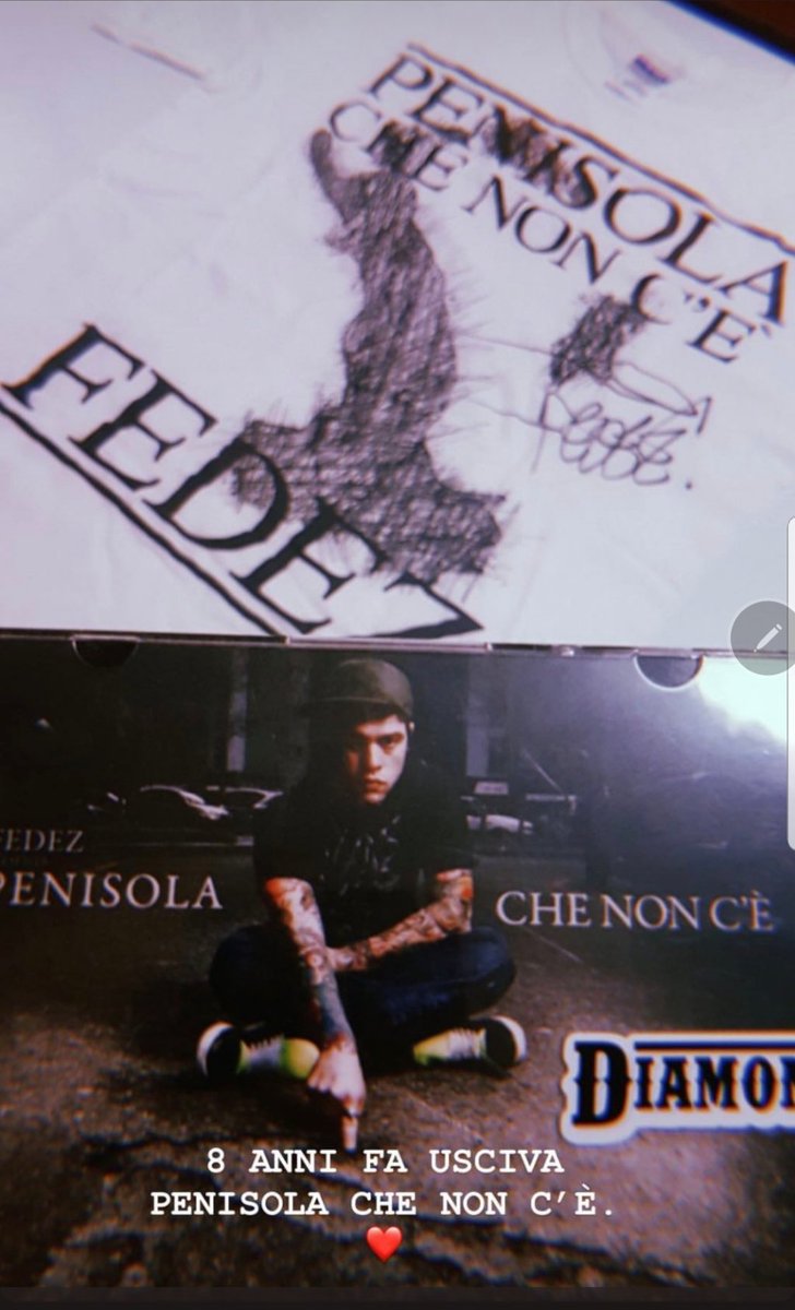 Fedez's tweet photo. Esattamente 8 anni fa usciva Penisola che non c'è. Un disco fatto con tanti sacrifici, l'inizio di tutto e le mie radici ❤ Grazie a chi c'è sempre stato! https://t.co/GoBJeUb1tD
