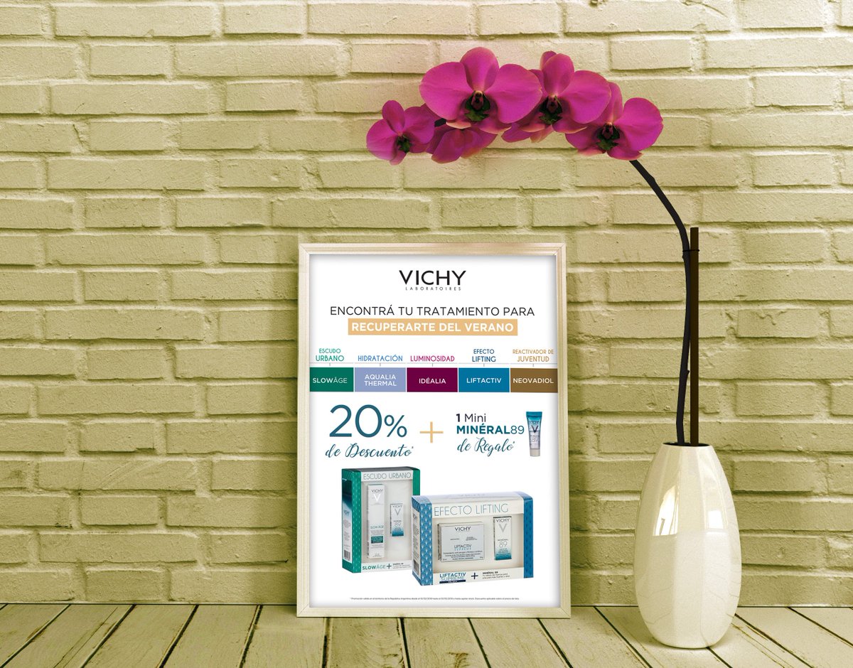 abcomunicaciong's tweet photo. Para recuperarte del Verano @vichyargentina te propone estos tratamientos que vienen en unos packs divinos diseñados por AB. También desarrollamos el layout de la comunicación de la promo. #siempreSumarAB https://t.co/I52CxLw49O