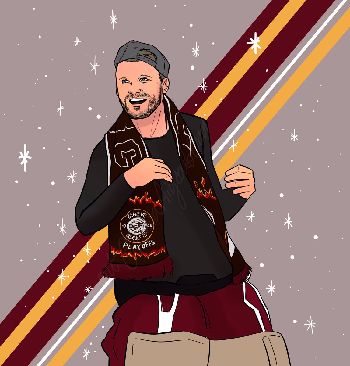 KanaAiysoublood's tweet photo. When you know there is hockey today ! #Playoffs2019 #RobertMayer #Goalie #GoalieSmile #TheWall #GSHC #HeyOnYVa #Hockey 

📷 reference : @fred_curtet https://t.co/BrYm6mcwu9