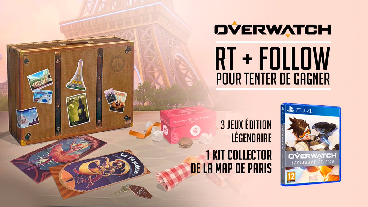 🎁 CONCOURS #OVERWATCH 🎁
RT + FOLLOW pour tenter de gagner :
• 1 kit collector de la map de Paris
• 3 jeux Édition Légendaire sur PS4
TAS le 20/03 👉 po.st/Li
Bonne chance 🍀