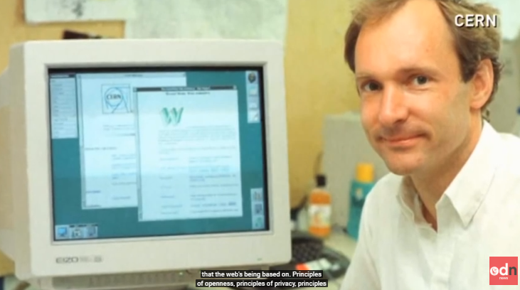 Devoteam's tweet photo. On March 12th 1989, @timberners_lee wrote  the first internal proposal of something that would be named the "World Wide Web".It wasn’t going to be “Vague but exciting”. It was going to be totally revolutionary. @etbureau tells us why!  #Web30 https://t.co/2GF9dkxQVn https://t.co/JZPK8e6X1W