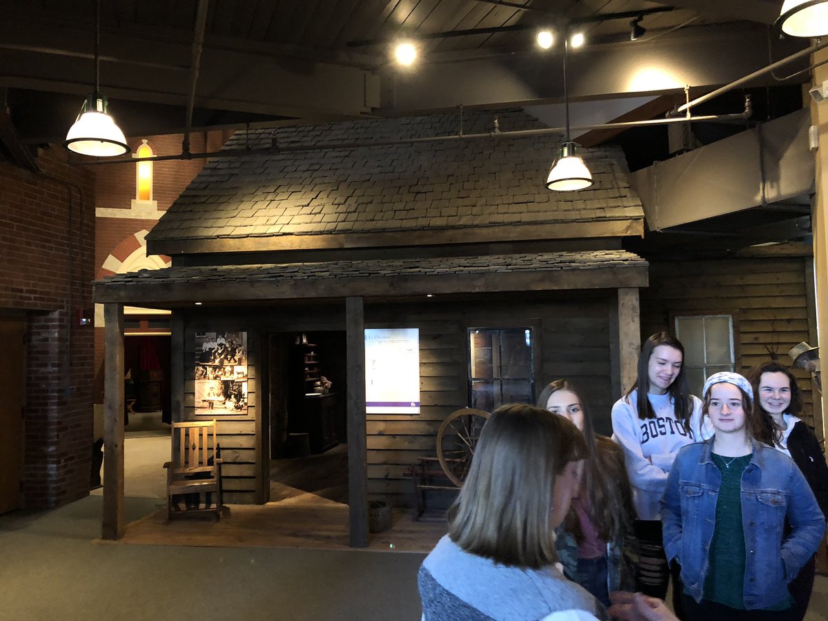 ghoodNHS's tweet photo. Proud to be on Madam Penza’s last field trip of her wonderful career at the Museum of Work and Culture in Woonsocket Rhode Island with her French III students!!! https://t.co/ufn6N1HMDb
