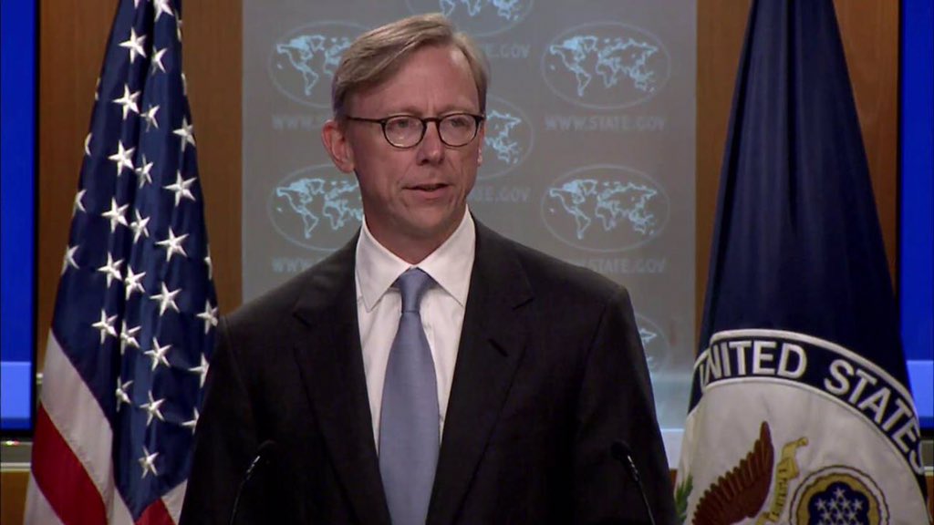 tv_wesaal's tweet image. الممثل الأميركي الخاص لإيران براين هوك : إيران تريد تحويل العراق إلى محافظة إيرانية