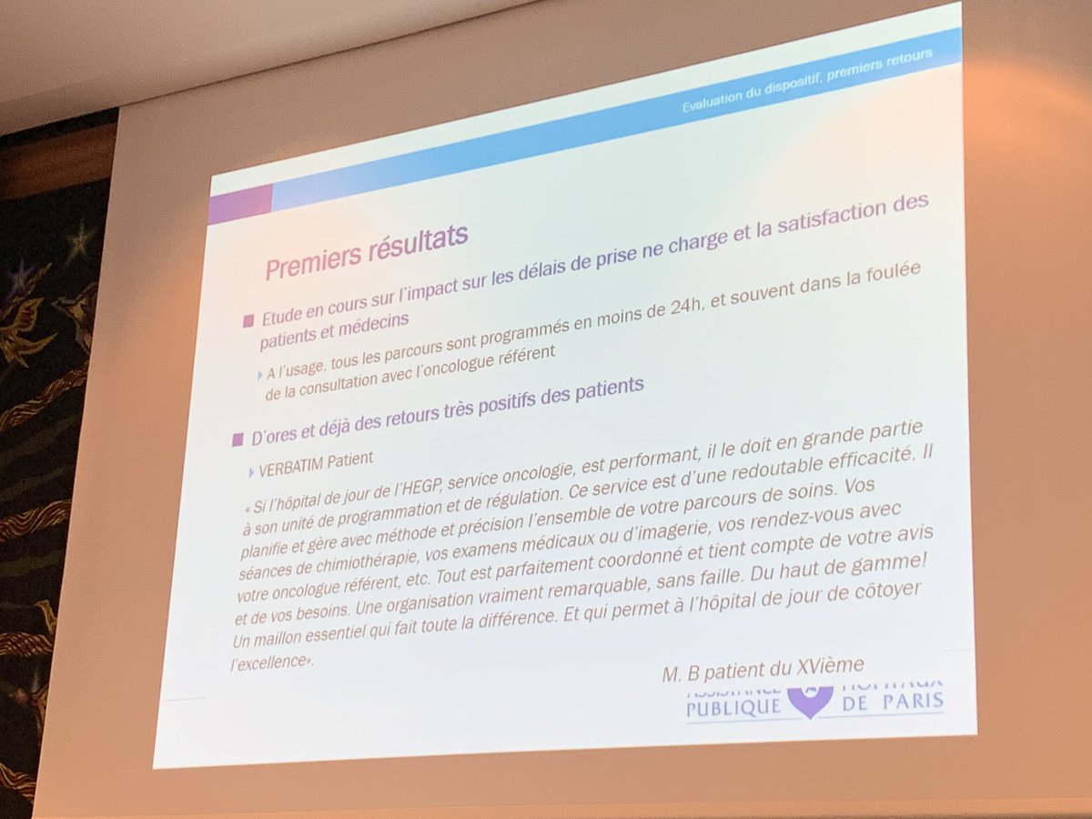 anap_sante's tweet photo. [#cercleSD] La gestion intégrée du parcours patient selon @hopitalpompidou en oncologie : une direction des opérations réactive et un bureau de RDV unique qui programme les parcours. Des délais raccourcis et plus de clarté pour le patient. #imagerie https://t.co/vTynpF9aRn
