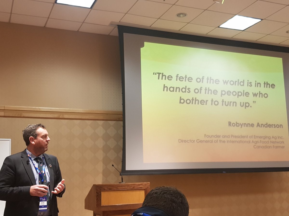 DrHlami (@ngwenyahlami) on Twitter photo Wayne Dredge <a href="/dredgiebythesea/">Wayne Dredge</a>
quotes one of the movers & shakers, Robynne Anderson to <a href="/NuffieldFarming/">Nuffield Farming</a> Scholars #CSC2019
<a href="/EmergingAG/">Emerging Agriculture</a>
<a href="/AgriFoodNet/">International Agri-Food Net</a> Wayne Dredge <a href="/dredgiebythesea/">Wayne Dredge</a>
quotes one of the movers & shakers, Robynne Anderson to <a href="/NuffieldFarming/">Nuffield Farming</a> Scholars #CSC2019
<a href="/EmergingAG/">Emerging Agriculture</a>
<a href="/AgriFoodNet/">International Agri-Food Net</a>