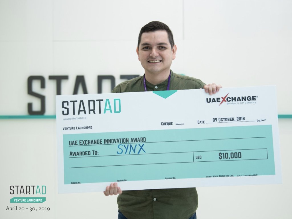 startADNYUAD's tweet photo. Accelerate your startup now and be considered for the $10,000 @imkanproperties Innovation Award! For more information, visit the website: https://t.co/qCwSPimEtL #startAD #HardwareVL #SoulfulPlaces https://t.co/eJM3qRidGx