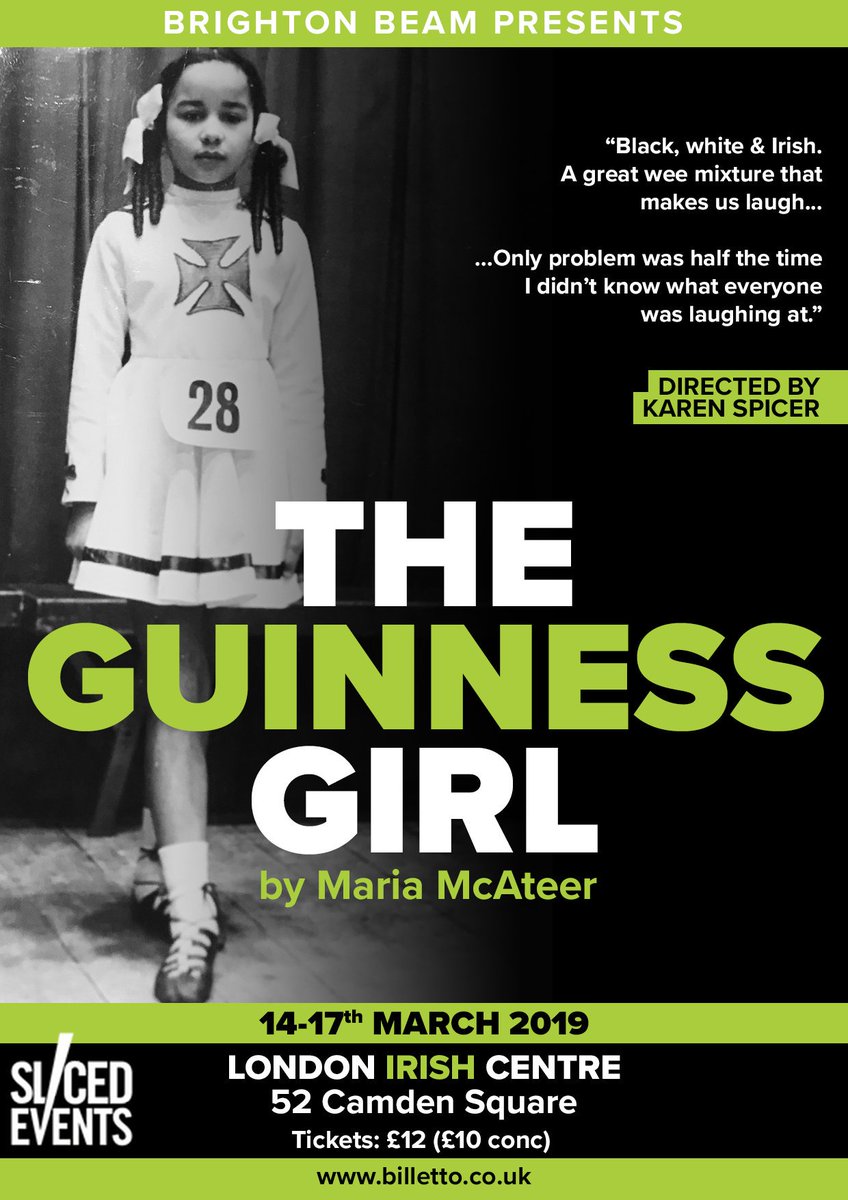 MixedRaceIrish's tweet photo. If you are in London this week, then this is the play for you. About a mixed-race Irish lass raised in Newcastle who faced a level of racism new to her, post Brexit who is left questioning her identify. https://t.co/XkLNyG5RfP