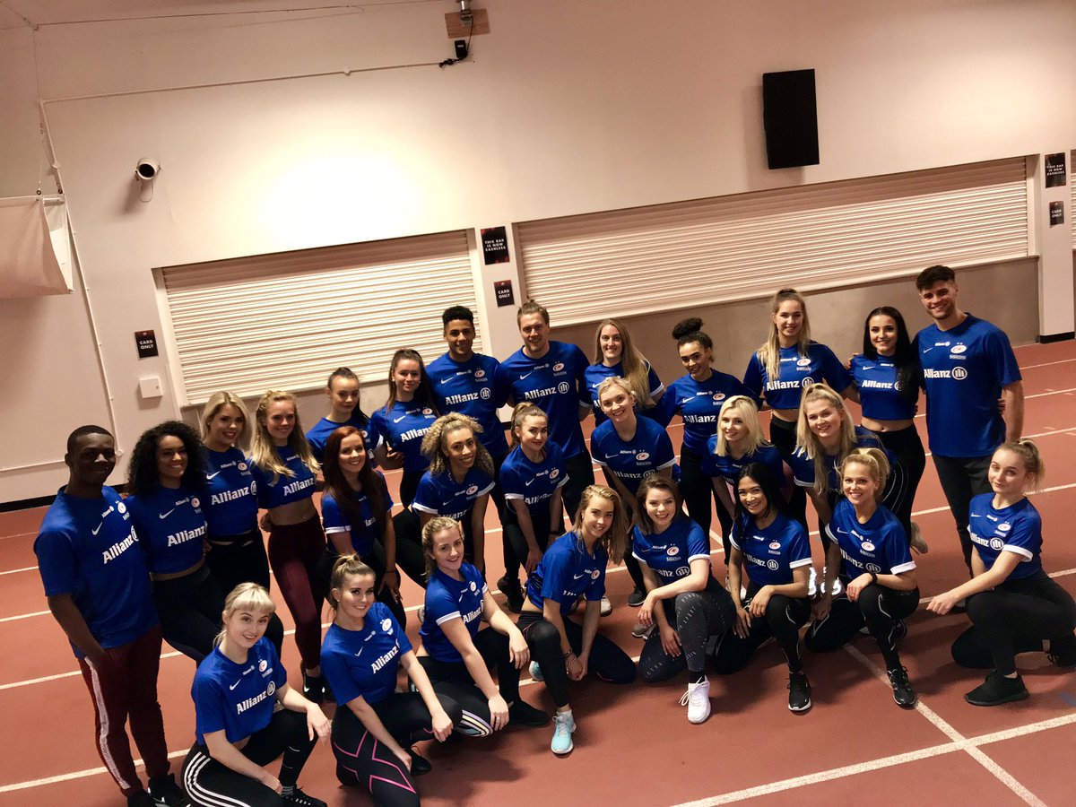 manacheerleader's tweet photo. Brilliant training last night for @Saracens game. Such exciting performances planned for the 23rd of March at @LondonStadium https://t.co/MLxBbz4Uqw
