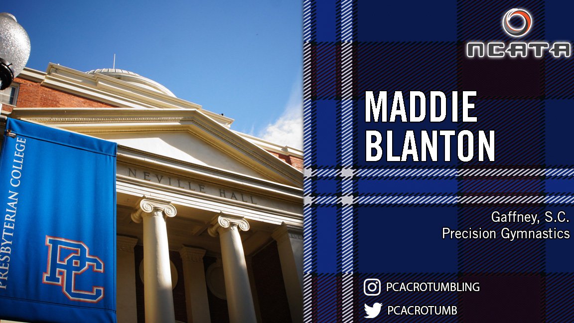 BlueHoseAcro's tweet photo. Maddie Blanton is going to be a Blue Hose!

Maddie's from Gaffney, S.C. and competes for Precision Gymnastics!

#GoBlueHose https://t.co/mcl0DLvDBR