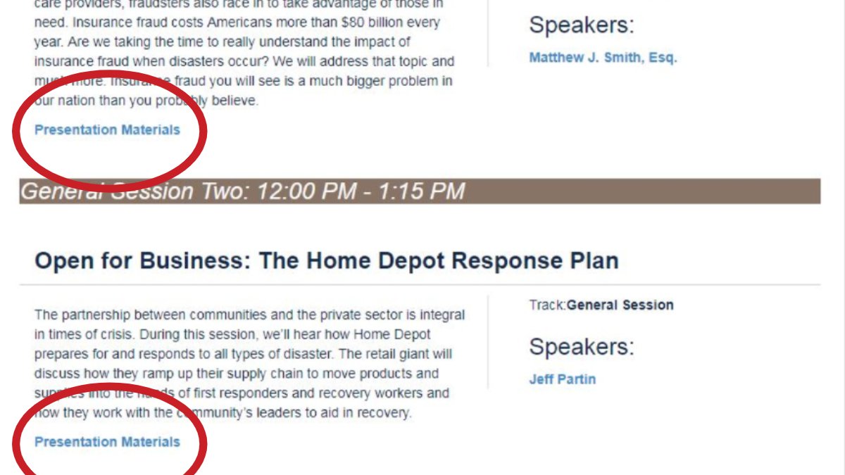 tornadosummit's tweet photo. Want to relive #NTS2019? Look for "Presentation Materials" under your favorite sessions. https://t.co/sNfEMBkKAz https://t.co/HQvD8O3vJQ