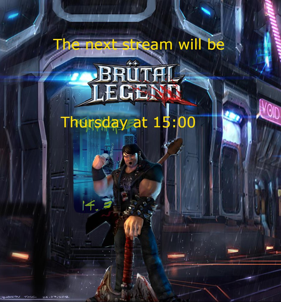 KamikazeCampai1's tweet image. thursday this week i will be streaming brutal legend on twitch at 15:00