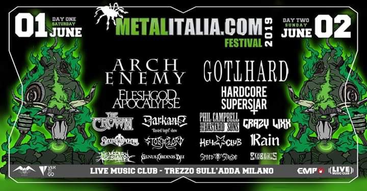 Bad Bones live @Metalitalia festival on June 2nd! Rock on!