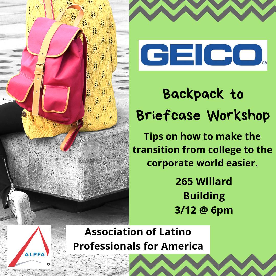 ALPFAPennState's tweet image. Hi ALPFAmilia! Hope everyone had a great spring break and is ready for the rest of the semester!!! Geico will be joining us TONIGHT to talk about transferable skills and other relevant topics like the transition from college to the office. #alpfa #pennstate