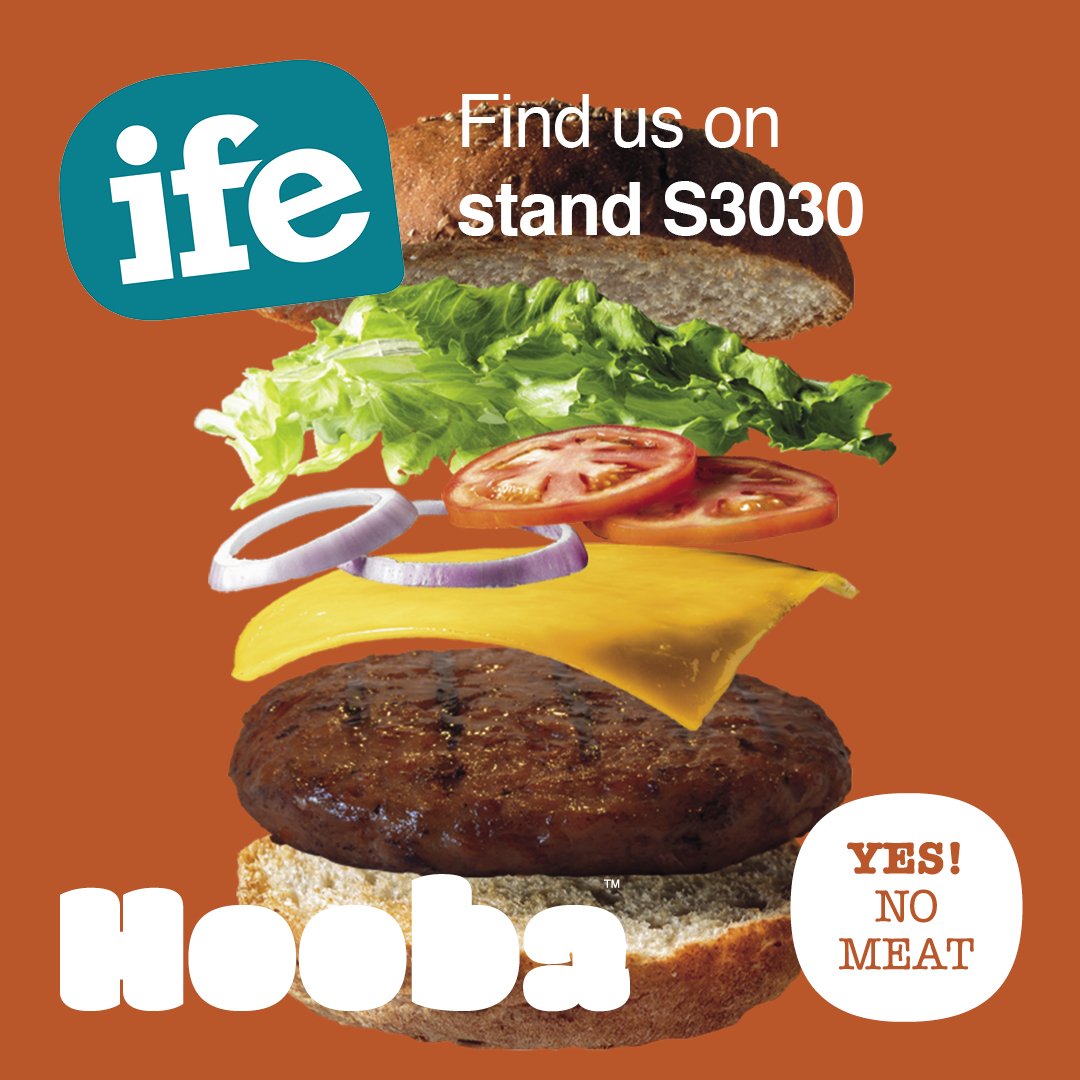 We'll have our NEW Meat-Free, Soya-Free Burger to try on Stand S3030, look forward to seeing you there! 
#ife19 
#vegetarian 
#plantbased 
#vegan 
#burgers 
#veganism 
#veganfood 
#tradeshows 
#yesnomeat 
#hoobafoods
#dairyfree 
#hoobalution 
#meatfreedom 
#vegetarianfood