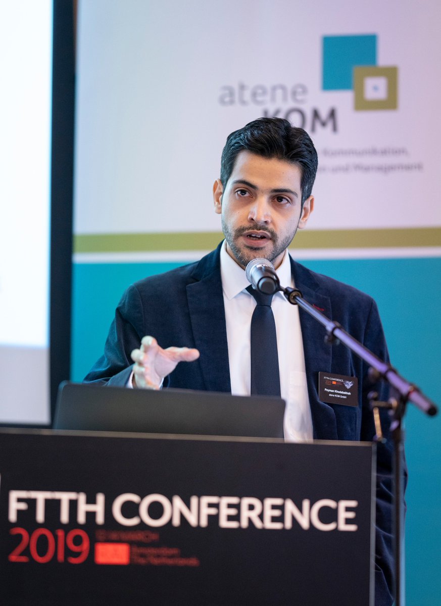 aconiumGmbH's tweet photo. #GovernmentalDay Workshop running: P. Khodabakhsh (#ateneKOM) welcomes the participants with focus on digitalisation in rural areas. Policy update of @EU_Commission by A. Rotileanu (@DG_Connect) with facts on #WiFi4EU. Promising start, more soon. @FTTHCouncilEU #FTTH19 #broadband https://t.co/qEgI1d7XwS