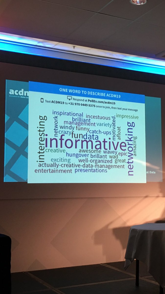 ACDMDataMatters's tweet photo. Final word cloud of #acdm19 https://t.co/wCschKsIo4