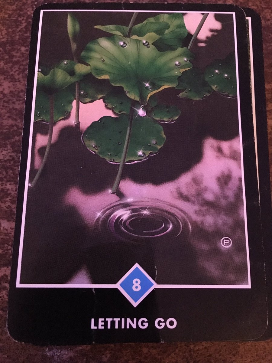 I learned yesterday afternoon that my niece died. She was in Oregon. From what I understand she stepped into traffic in front of a truck. #MentalIllness  This morning I pulled a card.  #why