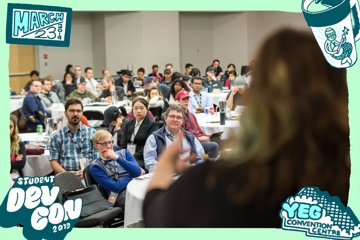 EdmontonUnltd's tweet image. We're excited about Student Developer Conference 2019! Do you know a post-secondary student studying computing science, computer engineering or design? Sen them our way! Student DevCon is all about preparing for life beyond the classroom. #yegtech  hubs.ly/H0gY7M50