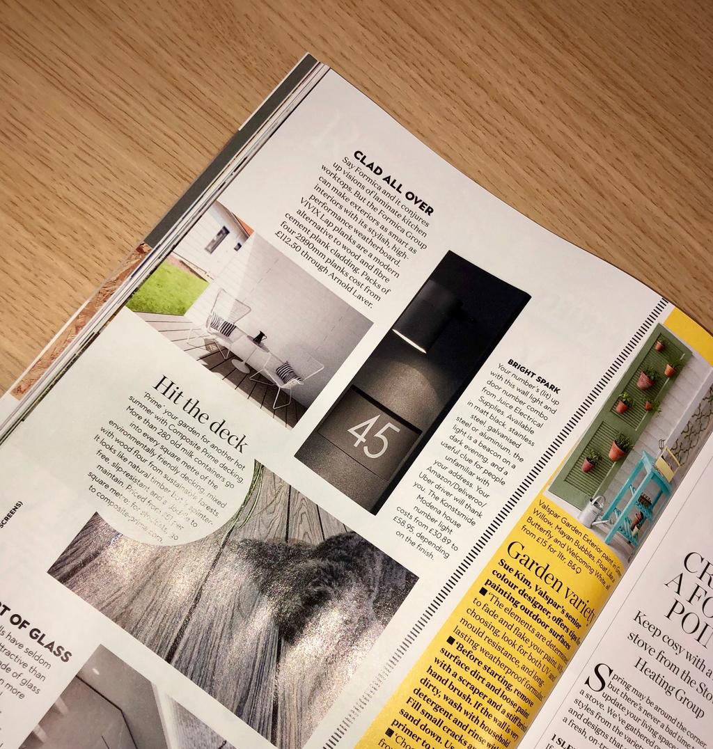 Our fantastic team have worked on a clients product feature that is on page 38 of Real Homes April 2019 issue.