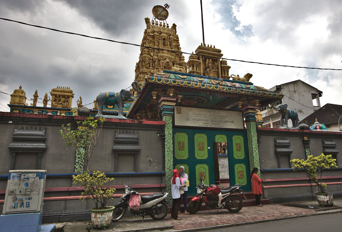 Shri Mariamman Temple dedicated to Goddess Mariamman, is a very famous Temple, built in 1884.

This Temple is situated in the area known as #KampungMadras or #LittleIndia, Medan, Sumatra, Indonesia.
#HinduismAbroad 
#TemplesAbroad 
#HinduTemples 
#HinduismInIndonesia