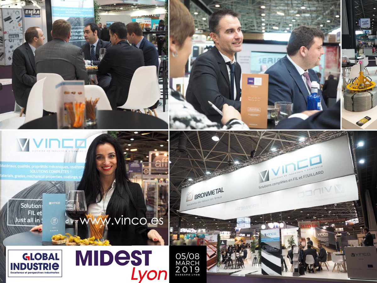 VINCO_Oficial's tweet photo. Thank you for another amazing #Midest !!! You can get now our #stripandwire catalogues! already available for consulting and downloading at https://t.co/BPCU3jeJBU #stainlesssteel #nonferrous #wirehandlingsystems #midest2019 #GILyon https://t.co/XpaGmDldJV