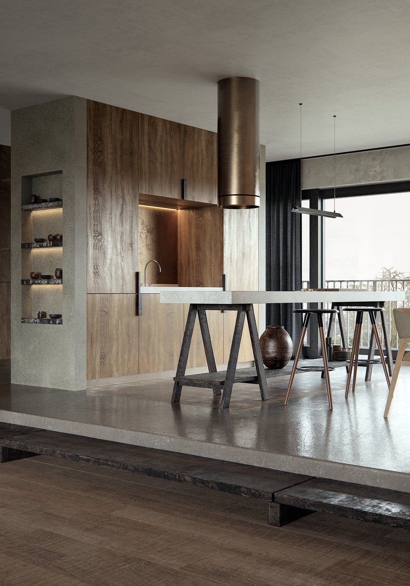 CoronaRenderer's tweet photo. Drowart Studio created an in-house project in the Wabi-Sabi style : https://t.co/fPZqKSbTzp https://t.co/Ivq8oqzYpi