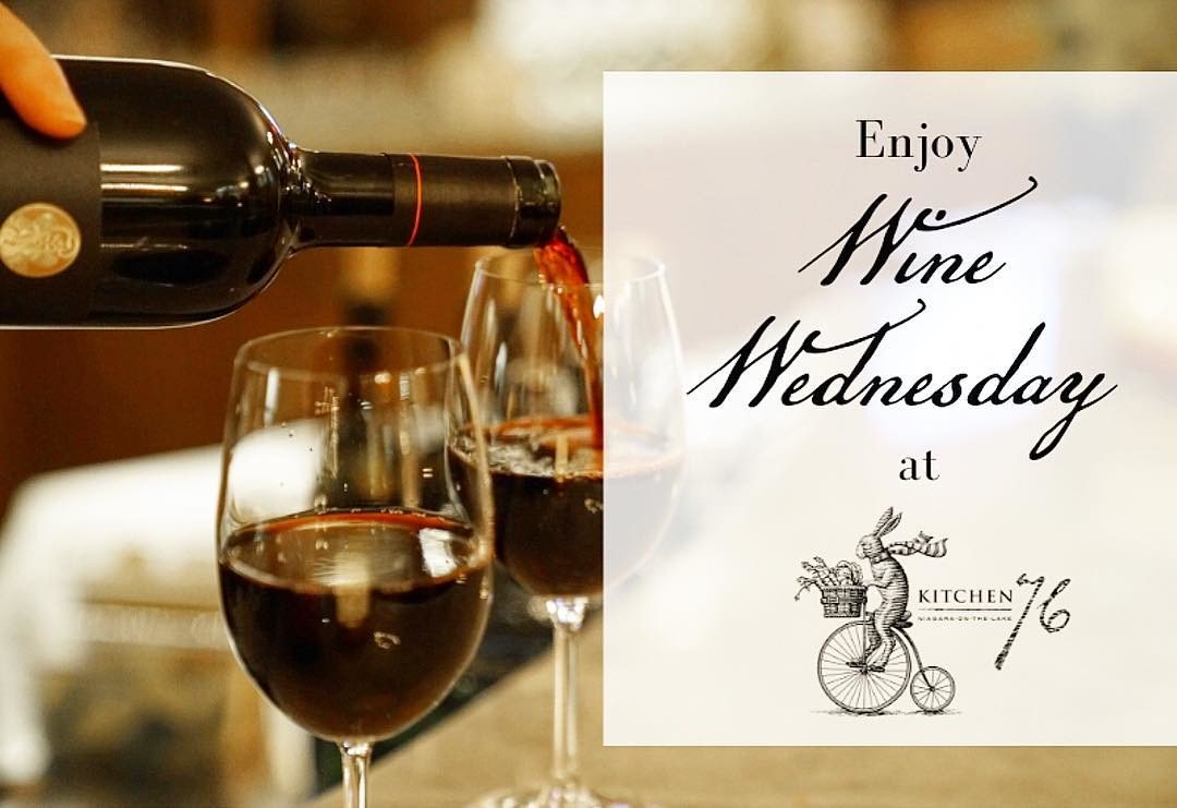 Join us tomorrow at Kitchen76 for #WineWednesdays select wines priced at $10 a glass and bottles available at retail prices 🍷