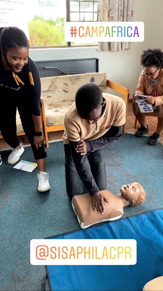 sisaphilacpr's tweet photo. Had a great CPR training session today with the youth leaders of Camp Africa, a camp aimed at underprivileged youth, at Rocklands Centre in Simonstown. CPR is easy, all you need is the confidence and know-how. https://t.co/Ka3unFUgqu