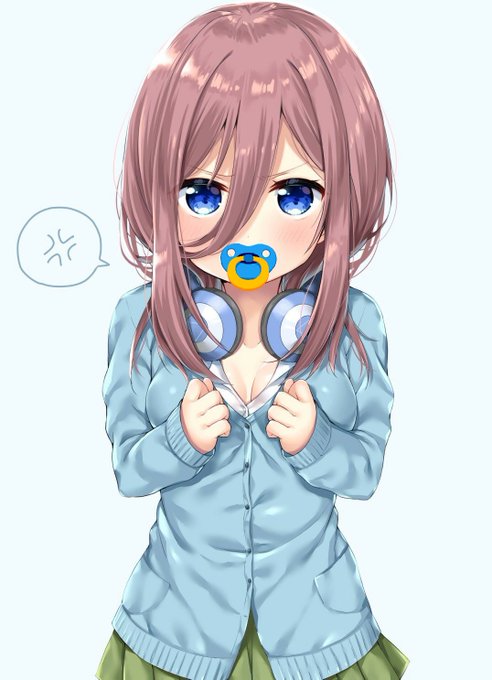 るおれ⏳🧟‍♀️🤖💅@7/12(土)シドニー参戦さんがTwitterに投稿した中野三玖(五等分の花嫁)のイラスト。