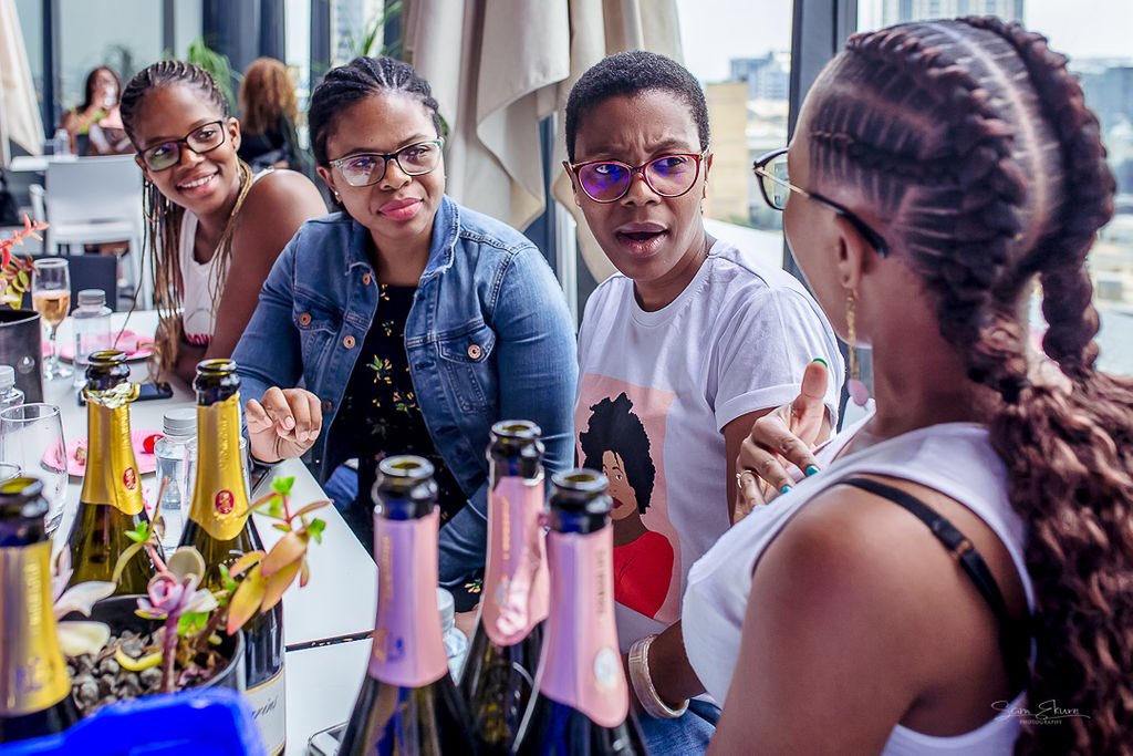 sister_in_law_'s tweet photo. Champagne networking session after the JHB workshop over the weekend #iamladyjustice https://t.co/OQbHLFxW3s