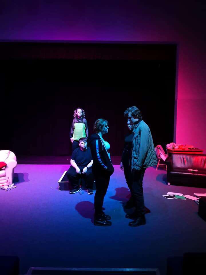 dramanewcollege's tweet photo. Final Tech run for our A-level Drama Actors today. Thank you to our guest audience for providing some last minute feedback👍Watch these two Contemporary plays tomorrow 7pm in the Theatre. Free Entry 🎭🎭🎭 #comp2 #scriptedplays #drama #acting #newcollege #swindon https://t.co/dimJ0XTLPU