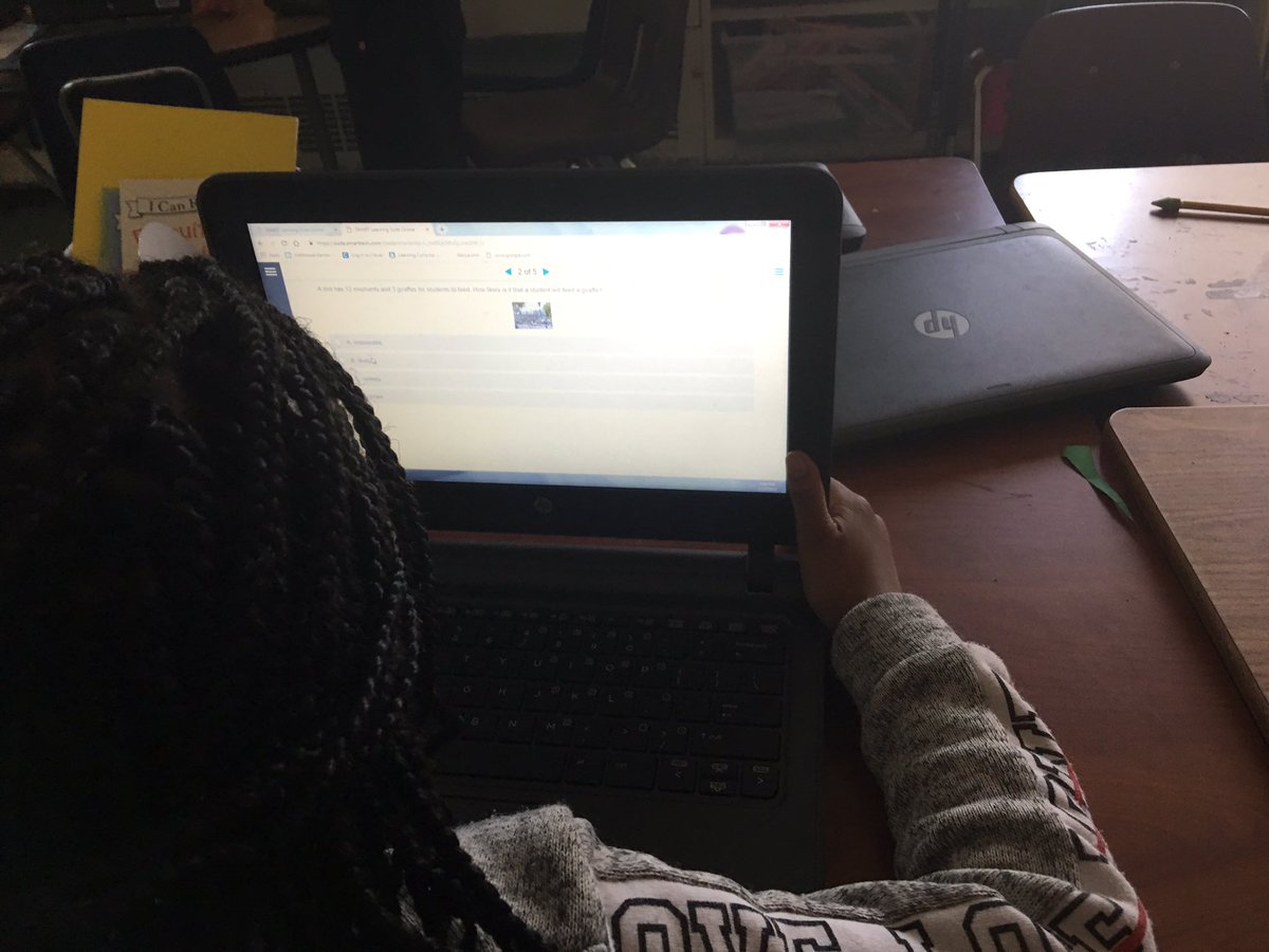 GreenEdTech1's tweet photo. Everyday is a digital learning day @Woodville_ES! Students are engaged with formative assessments-@SMART_Tech Technology Enhanced Items &amp; @quizizz multiple right answers! @divein2edtech @RVAITRTs @RPS_Schools https://t.co/EoUBNx9J2C