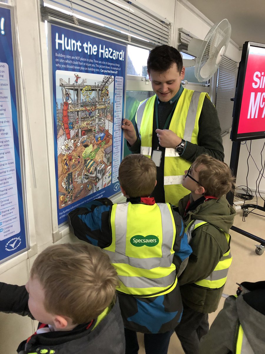 Wow! What a fantastic visit to see the new Woking Towers under construction courtesy of #SirRobertMcAlpine.   Mascot #IvorGoodsite showed Beavers the importance of building site safety. A brilliant visit enjoyed by all. Thanks Nick for hosting.
