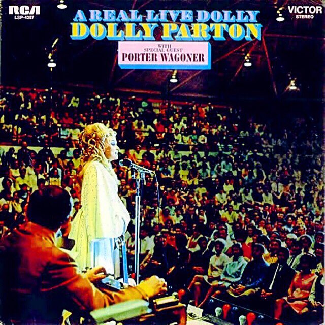RickHammerly's tweet photo. Today’s listening: A REAL LIVE DOLLY, @DollyParton’s 1st live album, recorded in 1970, at Parton's alma mater, Sevier County High School in Sevierville, Tennessee, during their annual “Dolly Day.” #everydayisdollyday #vintagedolly #digitalremaster #dollymakeseverythingbetter https://t.co/kUU0BGYu6X