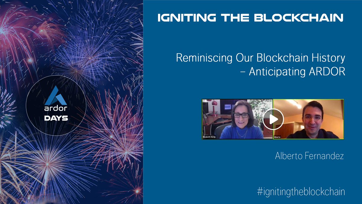 IgniteTheBlock's tweet photo. Alberto Fernandez joins #ArdorDays Celebration to talk about his discovery of NXT and Ardor blockchain projects. A true believer, he tells about his speaking engagements and efforts to educate about these projects across Europe. #ignitingtheblockchain
https://t.co/7OvO2Cx0xh https://t.co/6FdgviQ828