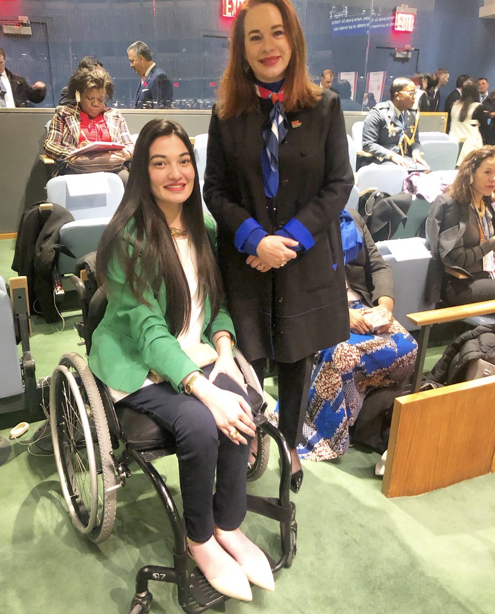muniba_mazari's tweet photo. ‘Every girl is a born leader, don’t let them tell you otherwise!’- #MunibaMazari 
High Level Event on #WomenInPower #CSW63 🇺🇸🇵🇰 

W/ H.E Sheikha Almayassa, H.E. Marina Pendeš, H.E Mary Robison, H.E Maria Fernanda and moderator Folly Bah. https://t.co/Xq8tJkXPLn