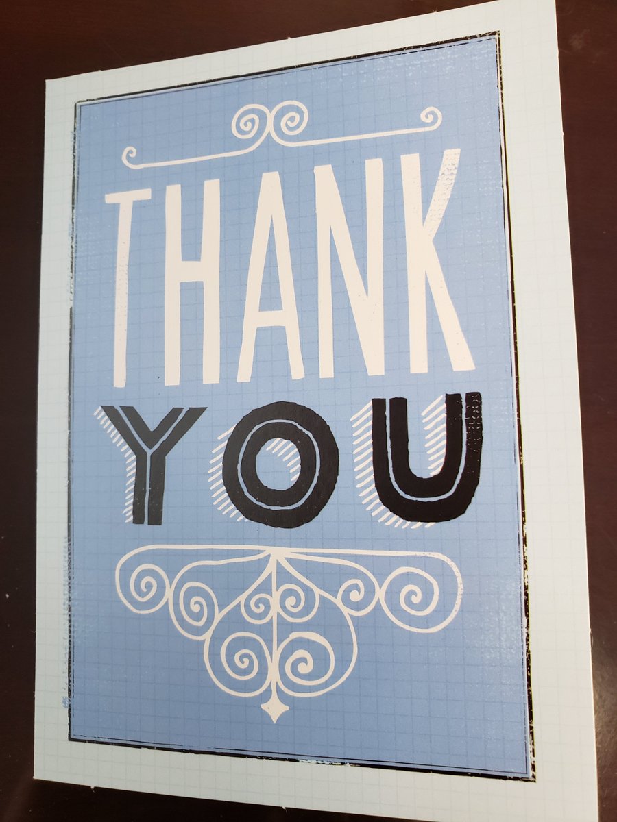 Sharing a card we just received - "I want to thank everyone at the Food Shelf for helping me.  I appreciate the food so very much and everyone is so kind and nice."