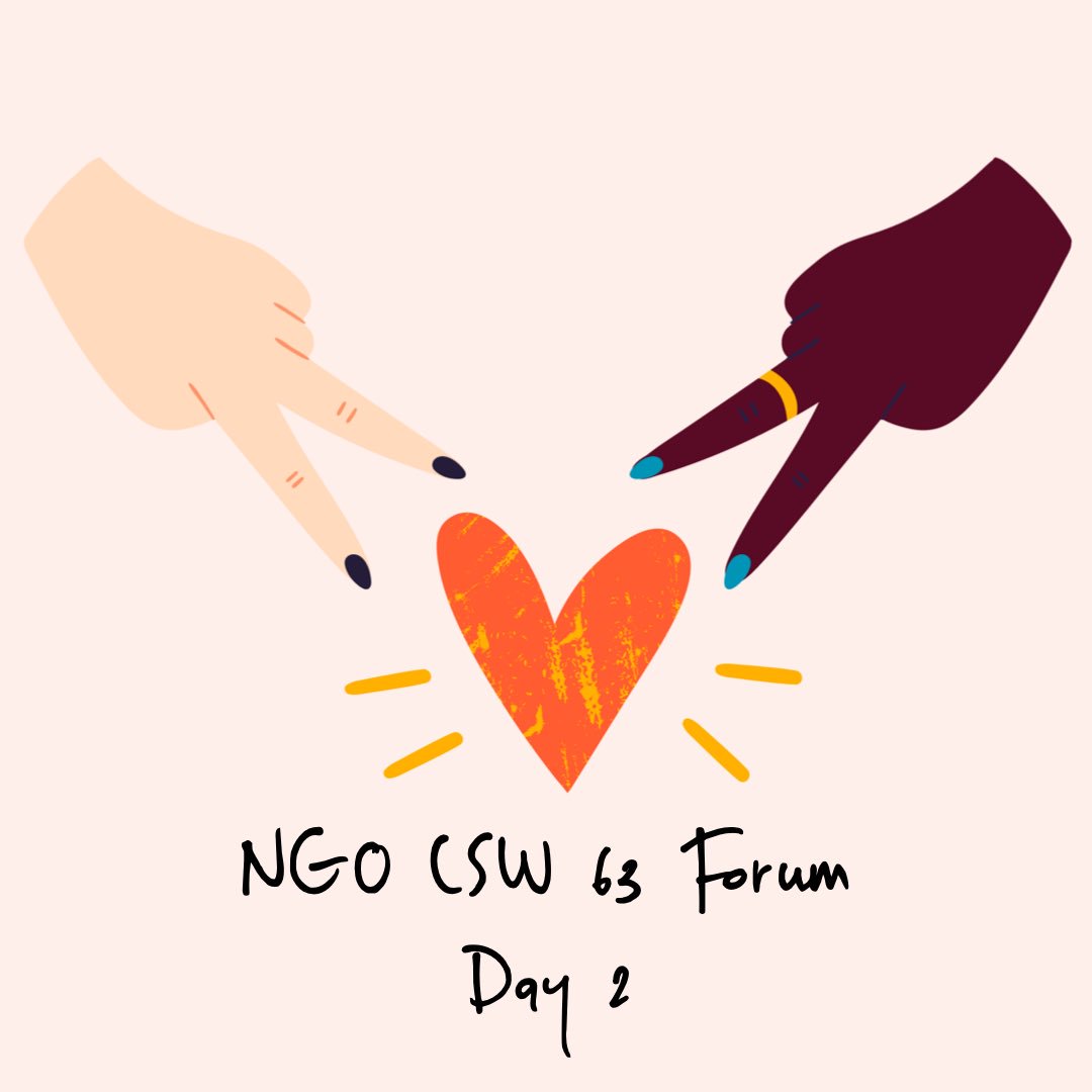 NGO_CSW_NY's tweet photo. It’s Day 2 of the NGO CSW 63 Forum! Which parallel events are you attending? Which events have you enjoyed so far! Please let us know and tag us in your photos! #ngocsw63 #csw63 #un #unwomen #consultationday #ngocsw63forum #forum #unitednations https://t.co/PIst5phzz6