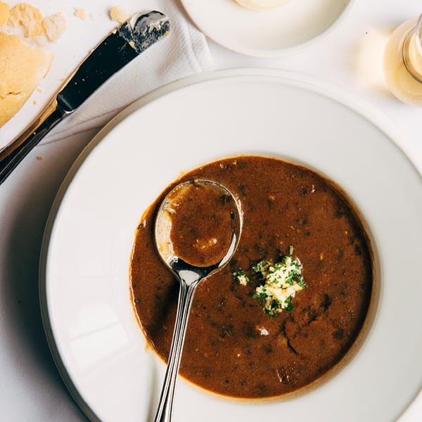 Nothing says creole comfort like a bowl of  turtle soup 🍲 
Take this opportunity to try it and other dishes inspired by Ella Brennan at our dinner this Friday and join us after for the movie “Commanding the Table”. 

Tickets and more info at
americanbountyrestaurant.com/events/