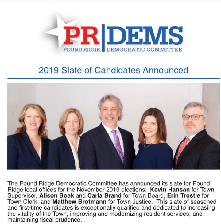 CopyPound's tweet image. Inquiring minds are asking why the PR Dems didn't list the high schools &amp;amp; grade schools of their candidates?  Are they hiding something?  PRHC will probe and dig!  #EducationalTransparency  #PoundRidge