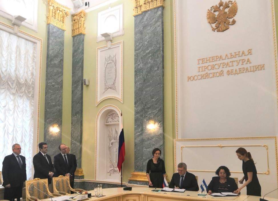 EdwinSuarezGato's tweet photo. #JPInforma | Nicaragua y Rusia firman Acuerdo de cooperación entre la Fiscalía General de la Federación de Rusia y el Ministerio Público de la República de Nicaragua.

#UnidosEnVictorias #Nicaragua40Revolución https://t.co/mshTaXctBt