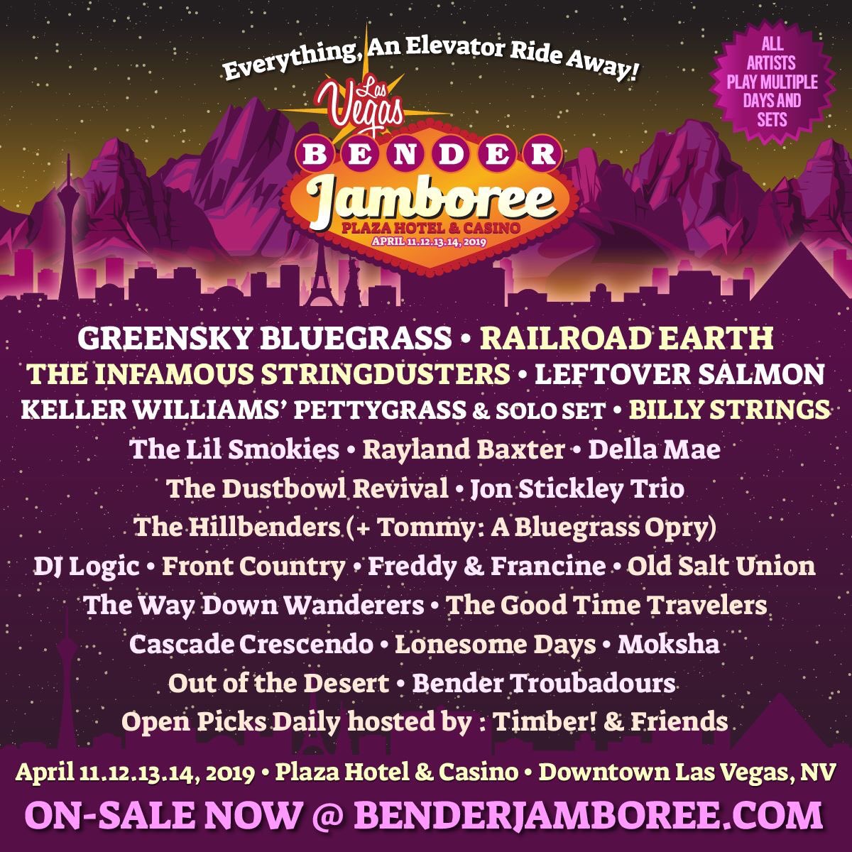 We are 4 weeks away from the Bender Jamboree. Get your tickets & Packages NOW! BenderJamboree.com #BenderJamboree