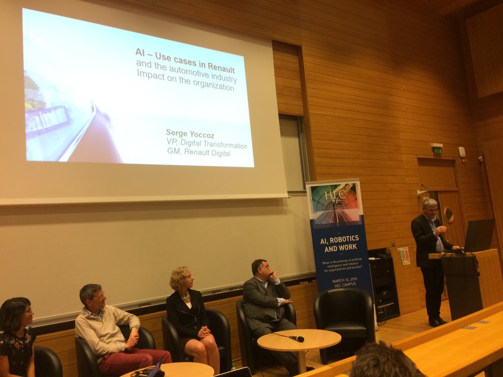 HECParisSnO's tweet image. Serge Yoccoz, General Manager of @RenaultDigital_  talks about how they accelerated the digital transformation of @Groupe_Renault through engineering, industry 4.0, Finance and marketing &amp;amp; sales. #HECfutureOfWork