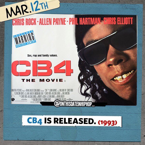 bleepthabastard's tweet photo. #OnThisDateInHipHop, the comedy #CB4 was released. I almost wanna say that this is a non-fictional film which follows 3 square ass friends - turned studio gangstas - as they make their way to stardom as the hardcore rap group #CellBlock4. #EazyE [RIP], #… https://t.co/NhBYI2N1U5 https://t.co/ZloMfjtZmC