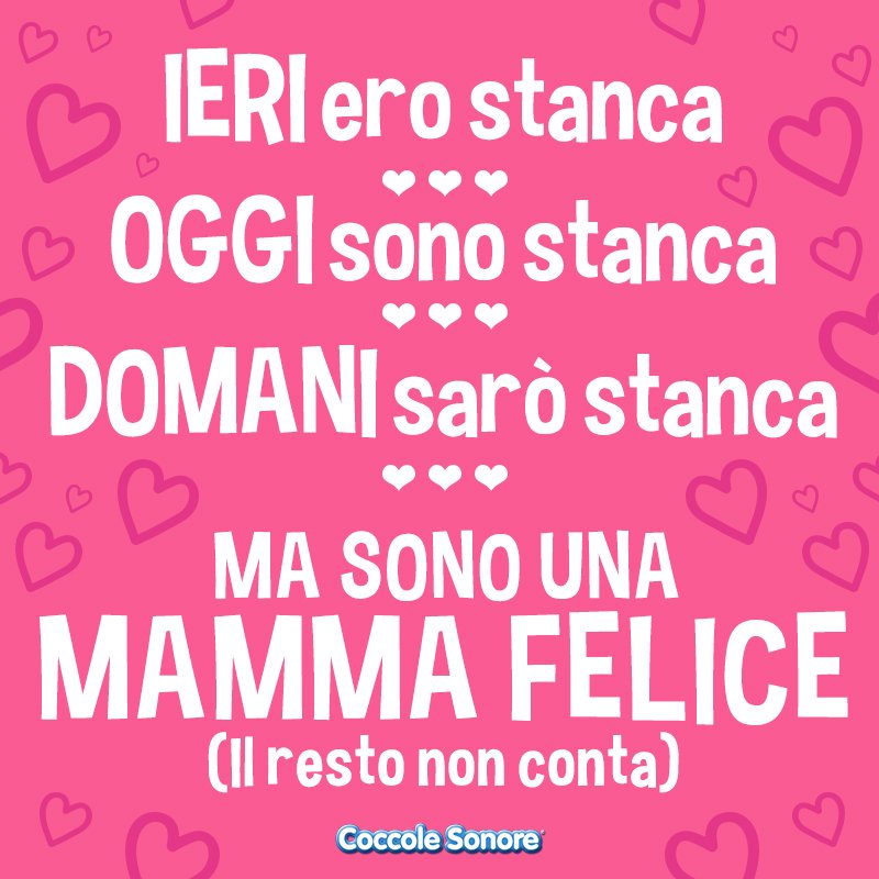 Se il motivo per cui sei stanca è perchè sei #mamma...allora è un ottimo motivo! #coccolesonore #instamamme #mammeimperfette #mammeoggi #mammeitaliane #vitadamamma #love #family