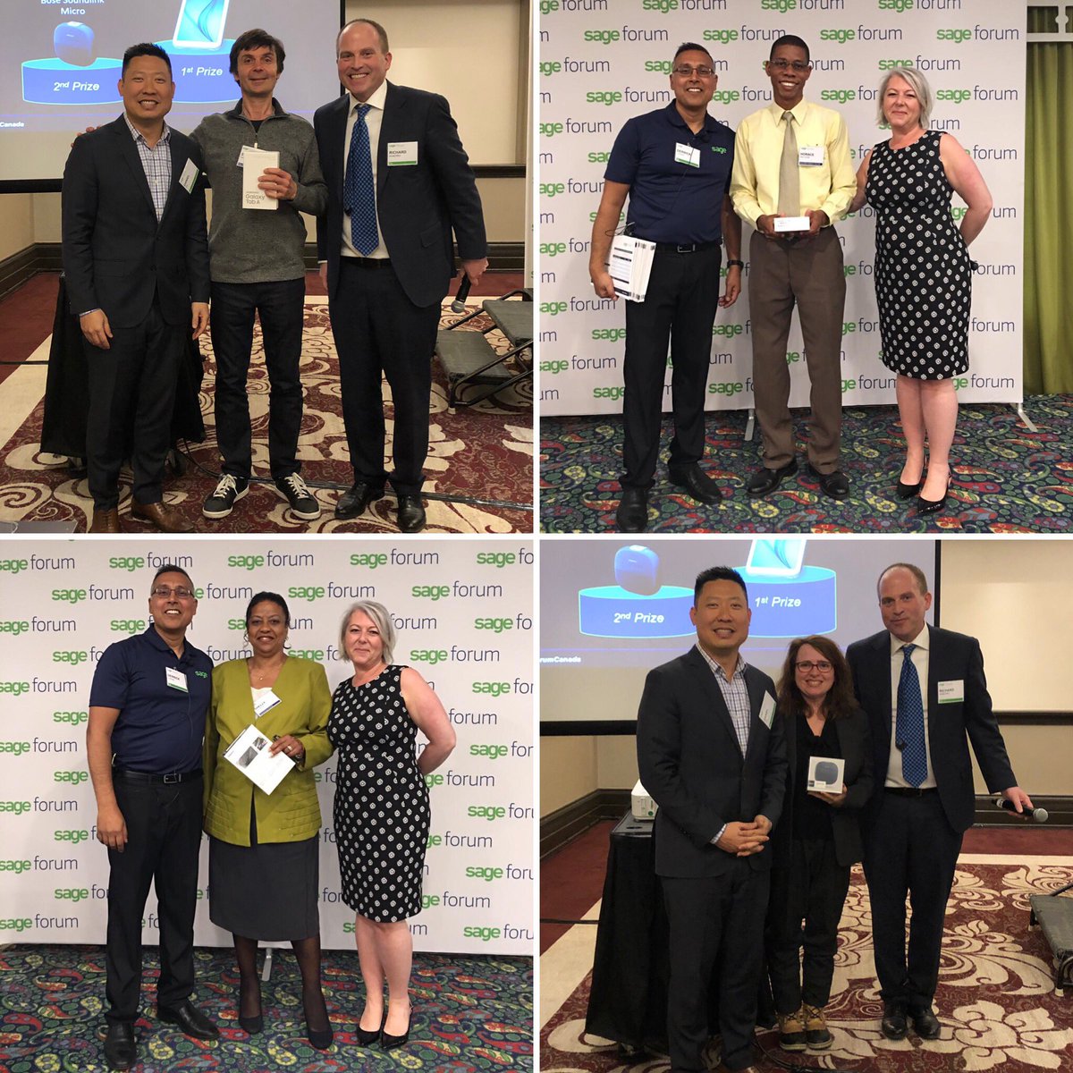 Congratulations to our lucky winners! It pays to provide feedback! Winners from #SageForumCanada in Montreal and from last month’s session in Jamaica! <a href="/SageNAmerica/">Sage North America</a>