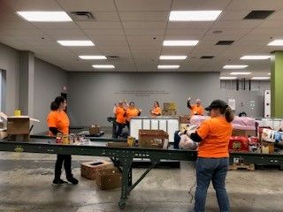 MissouriRevenue's tweet photo. St. Louis Field Compliance Bureau employees helped @OPFoodSearch by packing, marking UPC codes, and sorting food last weekend. DOR employees appreciate the opportunity to serve our communities and look forward to continuing to serve in the future. #DORGivesBack #WeServeMo https://t.co/BtmkSkS50U